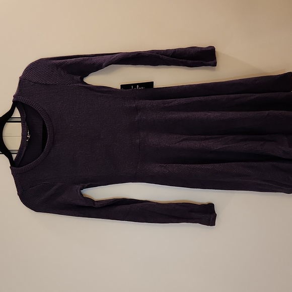 Lulus Fit and Fair Navy Ribbed Long Sleeve Skater Dress size S - Picture 7 of 16